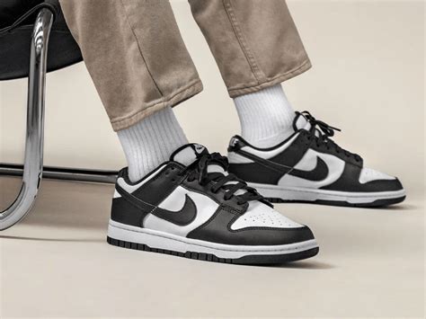 nike dunk low white panda.